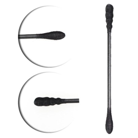 Paquete de 10 cotonetes negros para limpieza