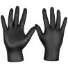 Guantes de nitrilo negros desechables (grandes)