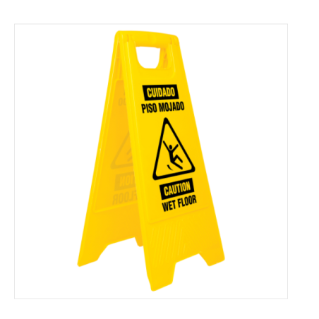 Letrero de piso resbaloso, 60 cm