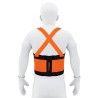 Faja lumbar de alta visibilidad con reflejantes, naranja