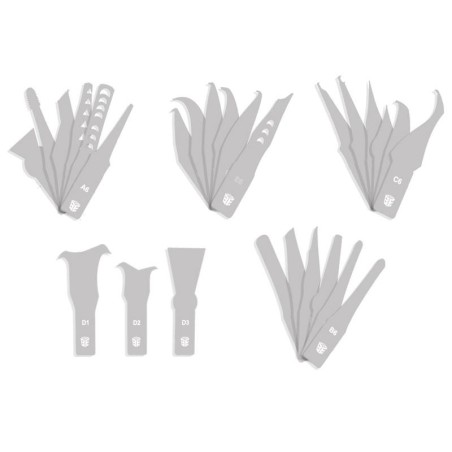 Juego de 27 cuchillas para BGA (hojas de repuesto)