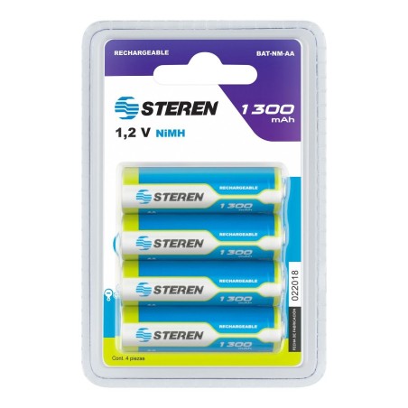 Paquete de 4 pilas recargables “AA” NiMH 1300 mAh