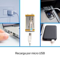 Batería recargable 9 V (USB) 500 mA