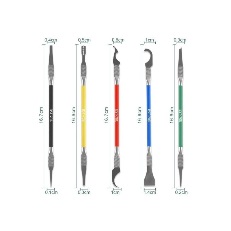 Kit de micro-espátulas de precisión BST-70