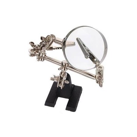Mini soporte de ayuda con lupa para soldar (mini atril)
