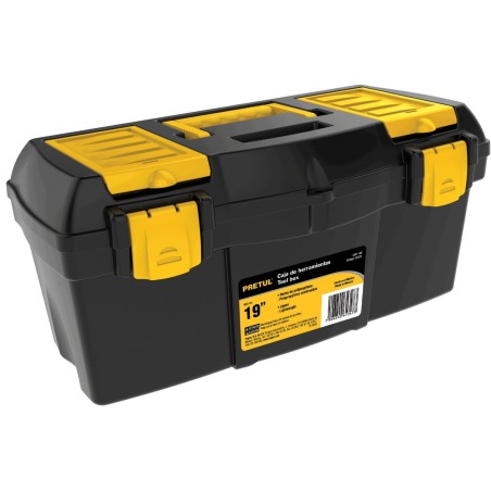 Caja plástica con compartimentos de 19"