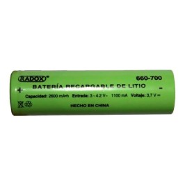 Batería recargable 18650  3.7V  2600mAh