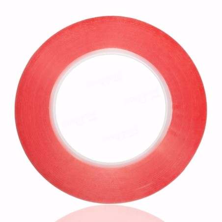 Cinta Doble Cara Roja 3mm
