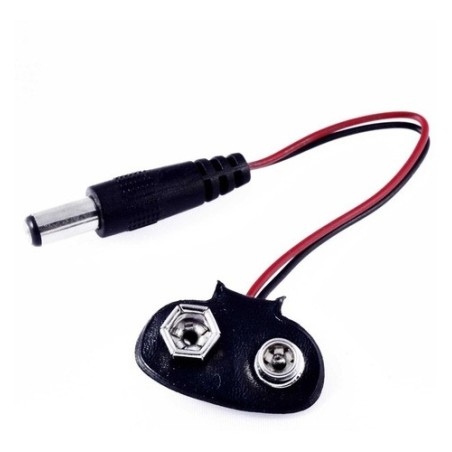 Broche con plug de 2.1 mm (pila 9v)