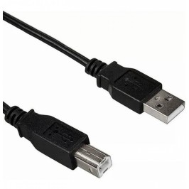 Cable USB 2.0 negro 1.8MTS