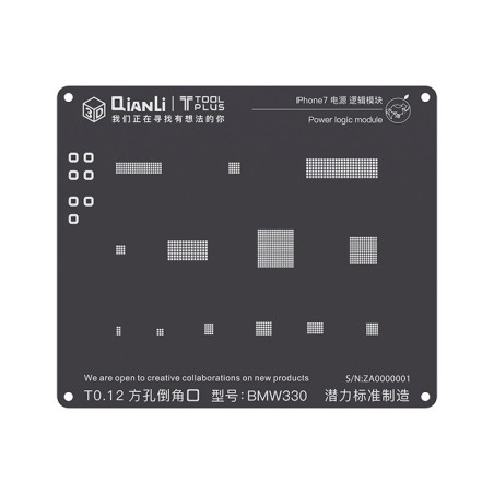 Esténcil iBlack Power logic (iPhone 7)