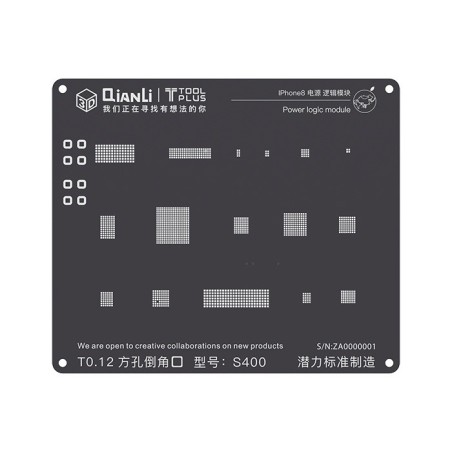 Esténcil iBlack Power logic (iPhone 8/X)