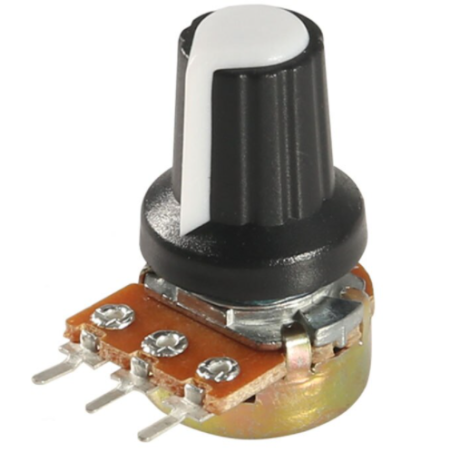 5 Perillas Negras Para Potenciómetro | 17x30 Mm, Agujero 6 Mm | Para Equipos De Audio, Instrumentos O Control