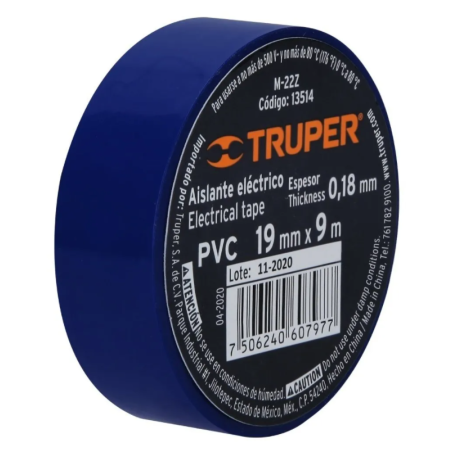Cinta aislante Azul 19mm X 9m