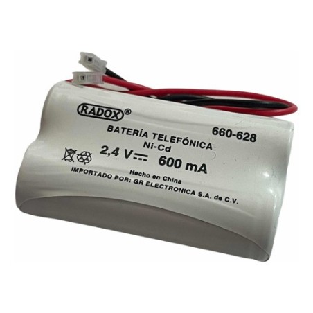 Batería telefónica recargable  2.4V 600mA