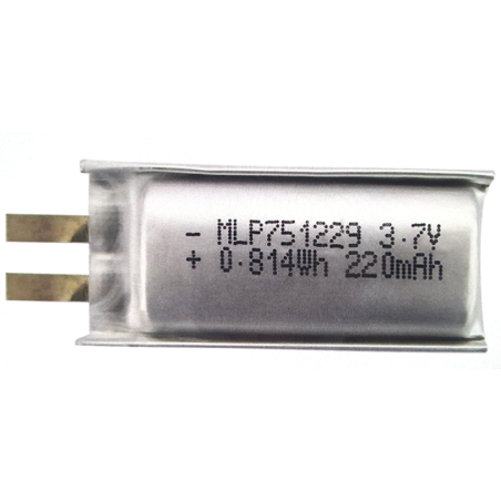 Batería recargable de litio 3.7V 220mA