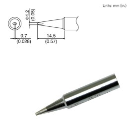 Punta cincel 1.2mm Hakko T18-D12