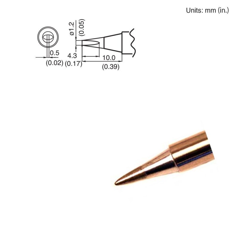 Punta para cautín Hakko T15-D12