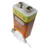 Bateria de 9V recargable con mUSB