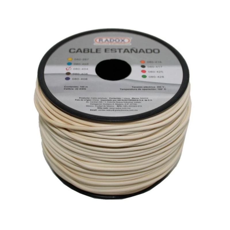 Cable estañado  22 AWG