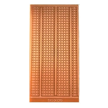 Placa Fenólica perforada 1mm de 5X10cm