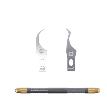 Micro-espátula doble para raspar (duras)