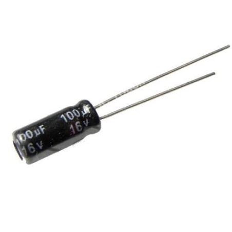 Capacitor Electrolítico 100µF 16V