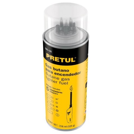 Lata gas butano para encendedor