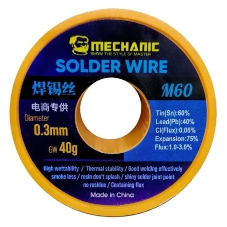 Rollo de soldadura de baja temperatura 0.3mm