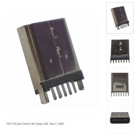 Jack USB tipo C (centro de carga SMD)