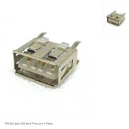 Jack USB de 4 pines con 4...