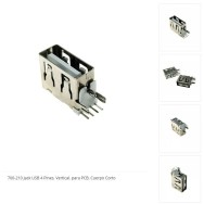 Jack USB 4 pines lateral 2...