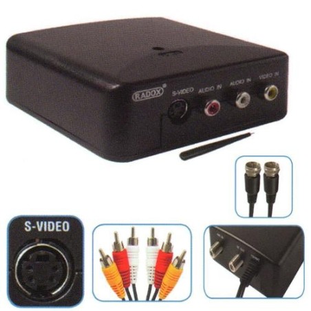 Convertidor de audio/video a radiofrecuencia