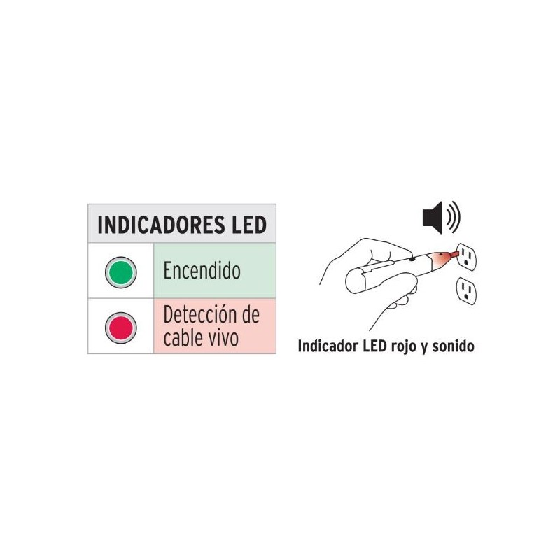 Detector / Probador de tensión sin contacto tipo pluma
