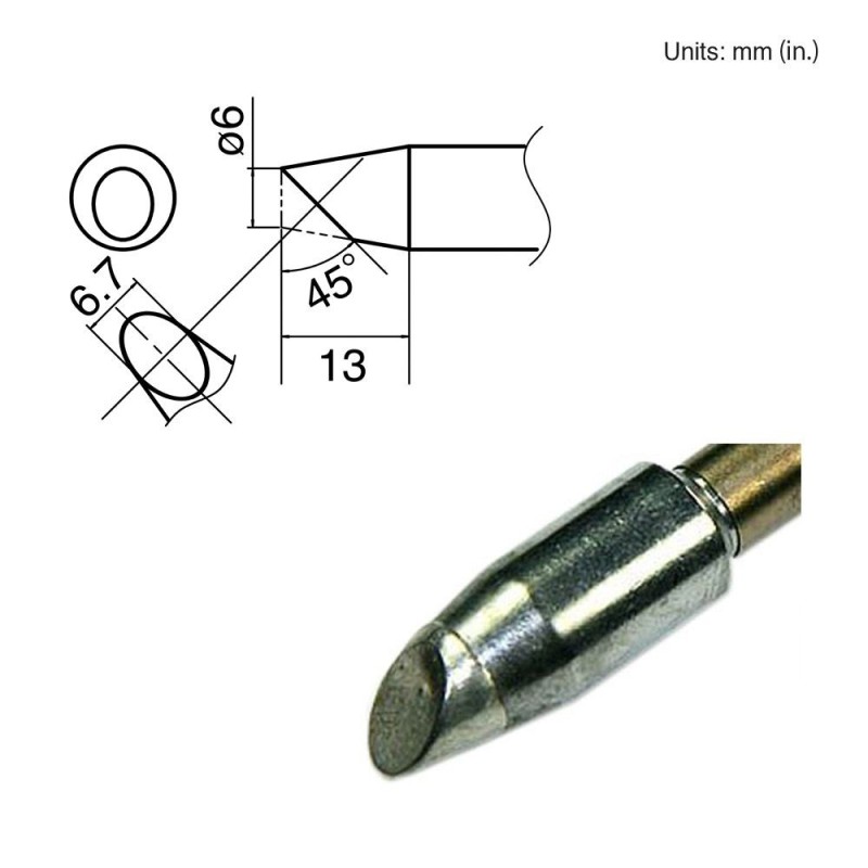 Punta biselada Hakko T33-BC6