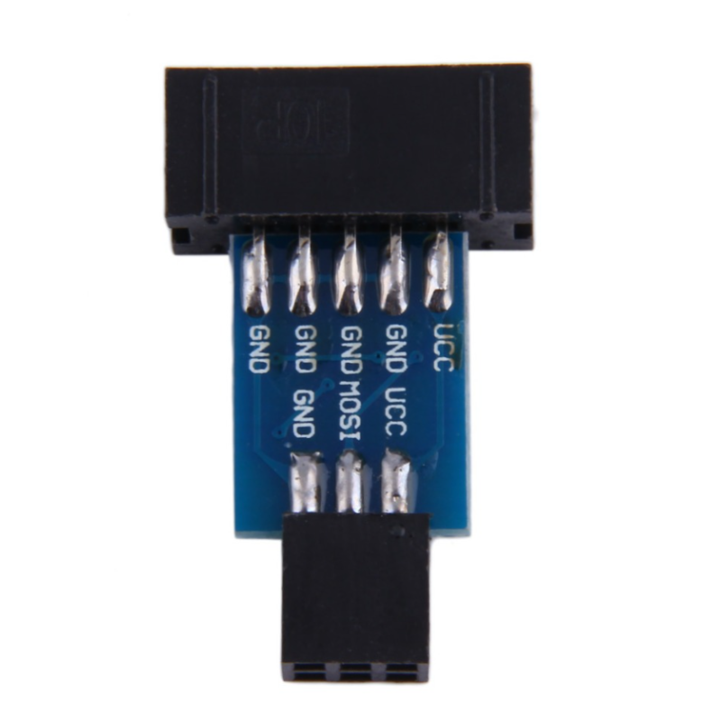 AVRISP USBASP STK500 - Placa adaptadora de 10 pines a 6 pines