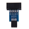AVRISP USBASP STK500 - Placa adaptadora de 10 pines a 6 pines