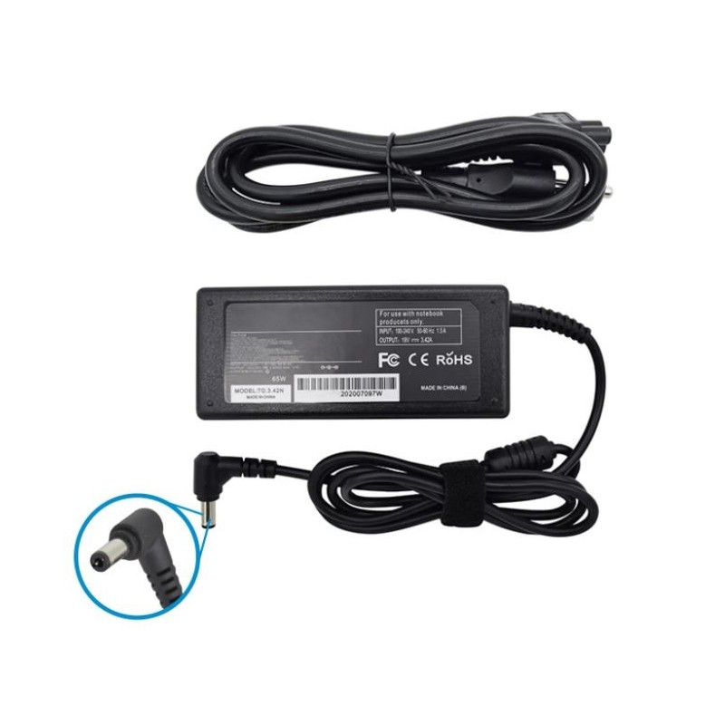 Cargador para Laptop TOSHIBA 19V 3.42A