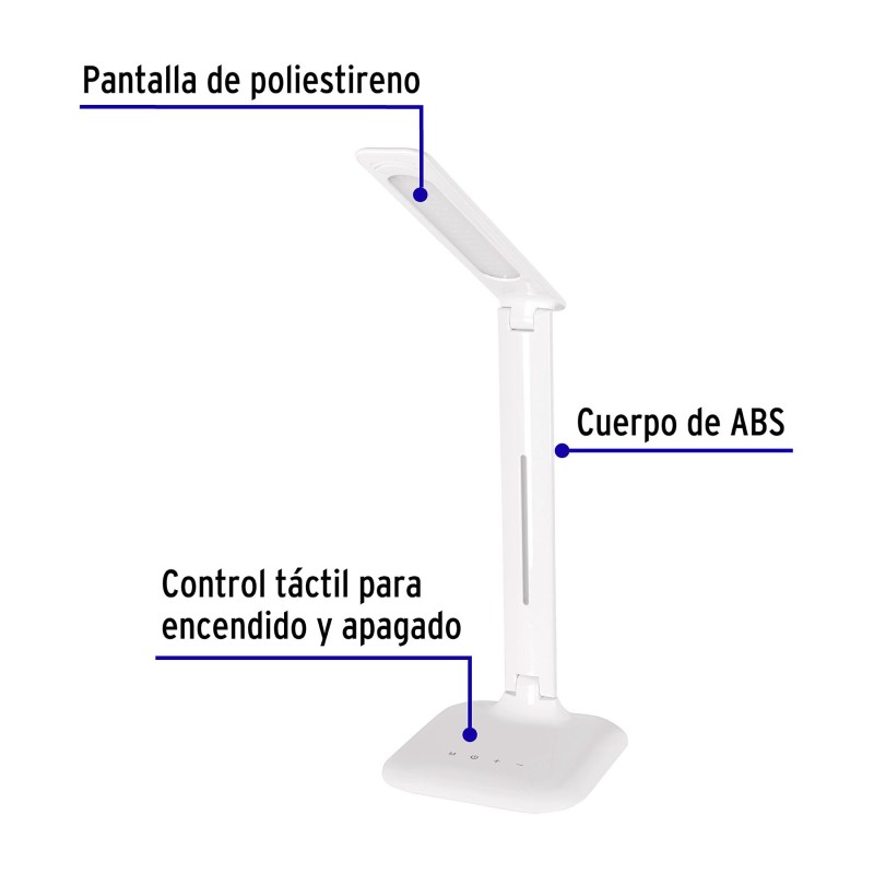 Lámpara de LED 8W 5 niveles de iluminación para escritorio