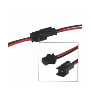 Conector de 2 vías, macho y...