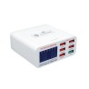 Multi-cargador Inteligente de 6 puertos USB con puerto de carga rapida SS-304Q