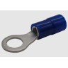 Terminal tipo ojillo 1/4", calibre 14 - 18, con aislante azul