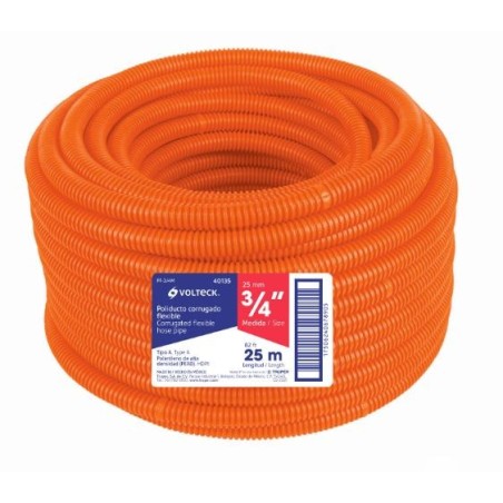 Metro de poliducto 3/4" corrugado flex