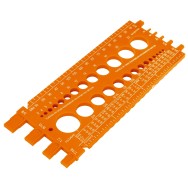 Regleta medidora de tuercas...