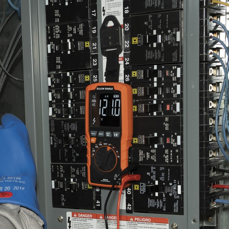 Multímetro digital delgado, de rango automático con TRMS, 600 V, temperatura Klein Tools