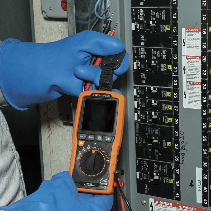 Multímetro digital delgado, de rango automático con TRMS, 600 V, temperatura Klein Tools