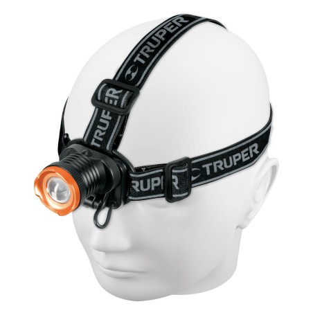 Linterna de minero, 80 lúmenes, 1 LED, recargable