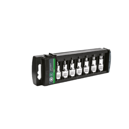 Juego de 7 dados cuadro 1/2" punta torx