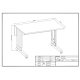 Mesa de trabajo ESD de 120cm con altura ajustable