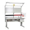 Mesa de trabajo ESD con estante superior y altura ajustable